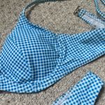SheIn Blue and white gingham bikini  Photo 3
