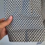 Levine Classic Black White Geometric Print Cropped Trench Coat Jacket Womens 18W Photo 6