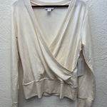 Athleta  Recharge Sweatshirt Size Large Cream NWT Photo 0