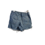 Aerie High waist rope tie frayed shorts Small S Womens Blue Photo 1