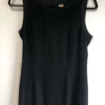 St Emile Elegant Black Sleeveless sheath Dress size 6 wool midi classic timeless Photo 1