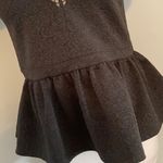 Free People  Embroidered Top Vneck - Black - Small Photo 11