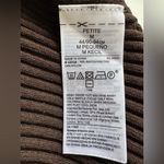 Banana Republic  Puff Sleeve Ribbed Sweater Midi Dress Chocolate Brown Size M P Photo 8