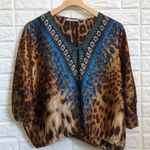 Alberto Makali  oversized silk animal print‎ crop Photo 0