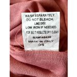 Tina Stephens Silk Blend Batwing Top Pink One Size Made in Italy Photo 5