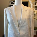 Helmut Lang  Off-White Hemp and Cotton-blend Blazer Photo 6
