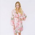 Plum Pretty Sugar floral‎ robe size small Pink Photo 3