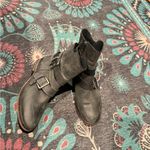 Treasure & Bond Distressed Faded Black Moto Ankle Boots Photo 4