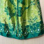 Charlotte Russe  Y2K Green Batik Satin Tube Top Tunic Drawstring Versatile M Photo 2
