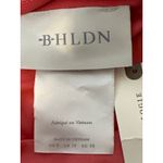 BHLDN Anthropologie  Coral Dylan One Shoulder Satin Side Slit Gown Size 6 NWT Photo 4