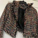 fab'rik Fab’rik Multicolor Tweed Cropped Blazer Jacket Photo 2