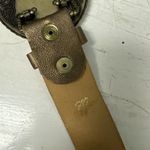 Women’s Inlaid Angels Rhinestone Gold PLeather Gold Buckle Med 30 Photo 5