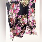 Love Shack Fancy  Garner Black Pink Floral Print Mini Dress Size 2 Photo 5