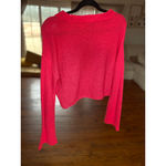 Wild Fable  Hot Pink Sweater Knit Autumn Bright Barbie Lounge Pullover Urban Boho Photo 3