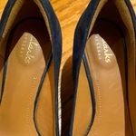 Clarks Women's Tarah Brae Colorblock
Suede Navy Plum Green Block Heels Size 6.5 Photo 5