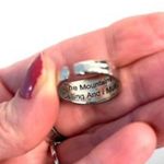 Urban Outfitters Wilderness Mountain Celestial Sun Inspirational Open Unisex Ring Fits Sizes 9 & Up Photo 1