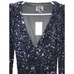 Line and Dot  Midnight Mini Dress in Dark Navy Small New Womens Sequin Cocktail Photo 5