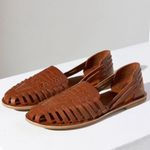 Urban Outfitters Huarache  UO tan leather slip on size 10 NEW Photo 7