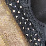 PINK - Victoria's Secret Vintage Y2K  Strapless Rhinestone Black Bustier Bra 34A Photo 2