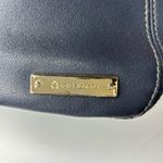 Liz Claiborne Dark Navy Faux Leather Small Shoulder Bag with Gold Hardware by  Photo 7