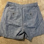 A New Day  Shorts Womens Sz 4 Chambray Blue Mid Rise Utility Pockets Casual Photo 2