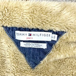 Tommy Hilfiger Fur Lined Sherpa Denim Blue Jean Vest Western Y2K Vintage Size L Photo 6