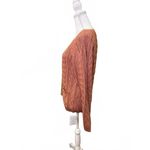 For Love & Lemons Colorblock Cable Knit Cardigan, Size Small NWT Tan Photo 2