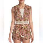 Free People  Watching Waves Romper / Mauve Combo large Photo 1