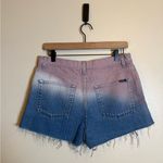 Saint Laurent  ombré-effect denim shorts Photo 3