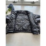 Anwnd  Cropped Puffer Jacket Full Zip‎ Quilted Lightweight Black Size S Photo 8