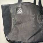 Ralph Lauren Women's  Graphic Leather & Canvas Tote Designer Bag Black Photo 1