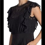 Julia Jordan NEW Lace Illusion Flutter Sleeve Black Jumpsuit Size 12 woman’s Photo 1