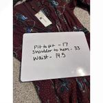 Karen Millen  Berry Batik Print Cornelli Embellished Woven Dress Size 8 Photo 4