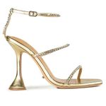 Tony Bianco  Shy Gold Nappa Metallic Heels Photo 2