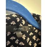 Fun2Fun Black Bird Print Button Down Shirt Long Sleeve Casual‎ Top 3XL Photo 6