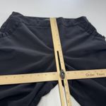 Adrianna Papell Pants Womens 6 Black Ruffle Pockets Straight Leg Office Career Photo 5