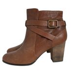 Cole Haan Women 8.5 B Ankle Boot Distressed Leather Cassidy Buckle Bootie Photo 6