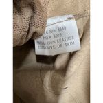 Margaret Godfrey Floral Embossed Leather Top Medium M Tan Western Boho Flare Photo 2