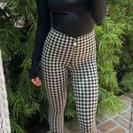 ZARA  checkered black and white high rise pants Photo 0