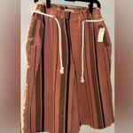 NWT Anthropologie Striped Pilcro Cropped PJ Oversized Wide Leg Pant Size XXS Photo 6