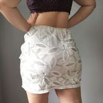 Verty  • White Sequin Floral Skirt Large Photo 2