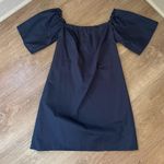 ZARA Trafaluc  Short Sleeve Mini Shift Dress Navy Blue ~ EUC Women’s Size L Photo 2