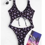 Zaful  Cutout Butterfly One Piece Photo 2