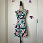 PINK - Victoria's Secret  Tropical Print Cut Out Back Dress Size Small Photo 4