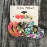 Colorful Fashion Earrings Set Multiple Photo 0