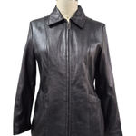 Worthington  Genuine Lambskin Rich Brown Leather Jacket Zip Sz M NWOT Photo 0