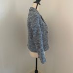 Talbots  Tweed Pea Coat Jacket size 4P Teal White Preppy Corpcore Academia Blazer Photo 2