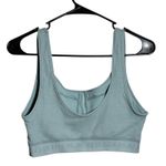 Fabletics  Women's Medium Ribbed Sports Bra Blue Workout Athleisure Photo 2