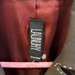 Laundry by Shelli Segal BROWN JACKET TAN PIPING AROUND SEAMS/POCKETS/NECKLINE Photo 9