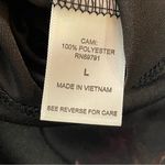 Roz & Ali | Black Button Down with Maroon Velvet Floral Accents | Large Photo 10